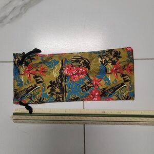 womens floral glasses sleeve with end tie off